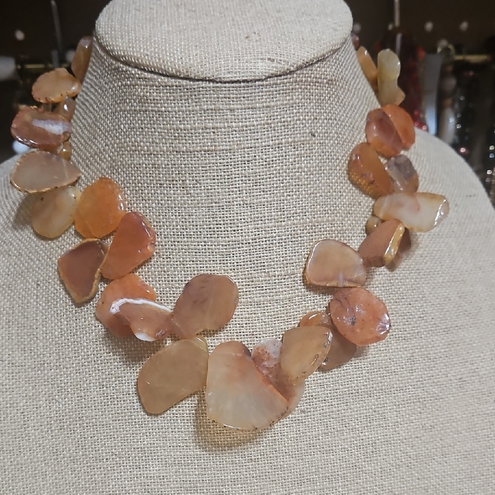 Barse Genuine Stone Statement Necklace NWT 925 Sterling